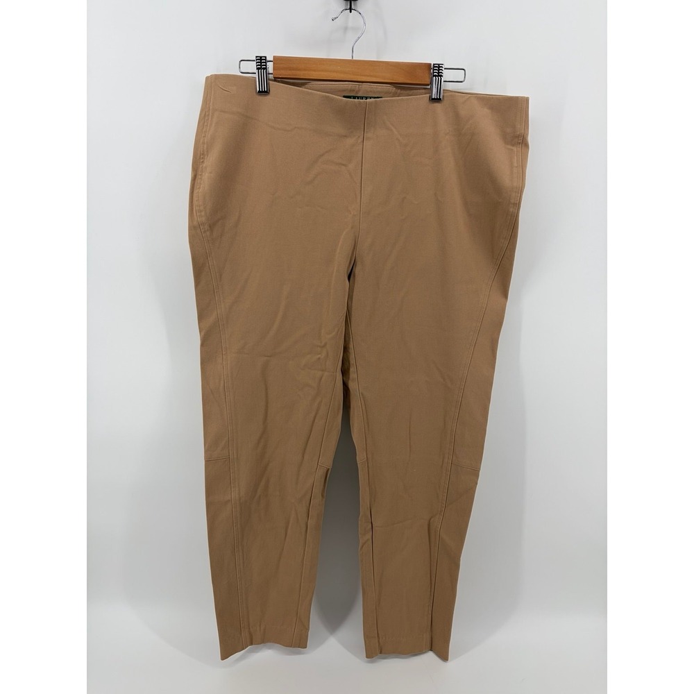 Lauren Ralph Lauren Plus Size Beige Chino Pants Women's Size 16W Pre-Owned